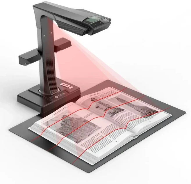 CZUR ET24 프로 도서 문서 스캐너 휴대용 24MP 카메라 A3 크기 스마트 OCR LED 테이블 책상 램프 가족, 01 ET24 Pro