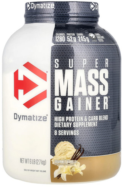 다이마티즈뉴트리션 Super Mass Gainer 고메 바닐라 2.7kg (6 lbs), 1개