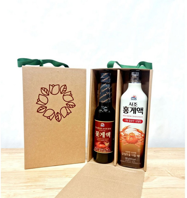 꽃게액젓550ml + 홍게액젓900g 돌답례품 선물세트구성, 2세트
