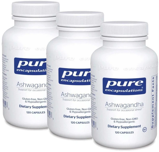 퓨어인캡슐레이션 아슈와간다 캡슐 Pure Encapsulations Ashwagandha, 3개, 120정 - 쿠팡