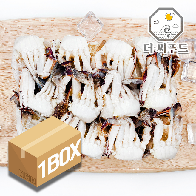 냉동 절단 손질 꽃게 S 업소용 대용량 벌크, 1박스, 5.4kg, 사이즈 : S