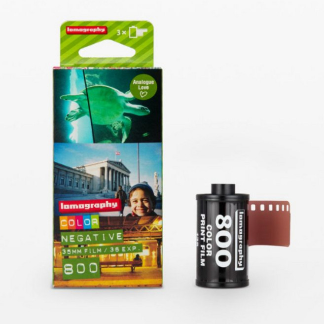 柯達 KODAK H35 H35N 底片相機 復古半格相機 (含發票 送電池) 可換底片, 樂魔 彩色 ISO800 單入拆盒, 1個