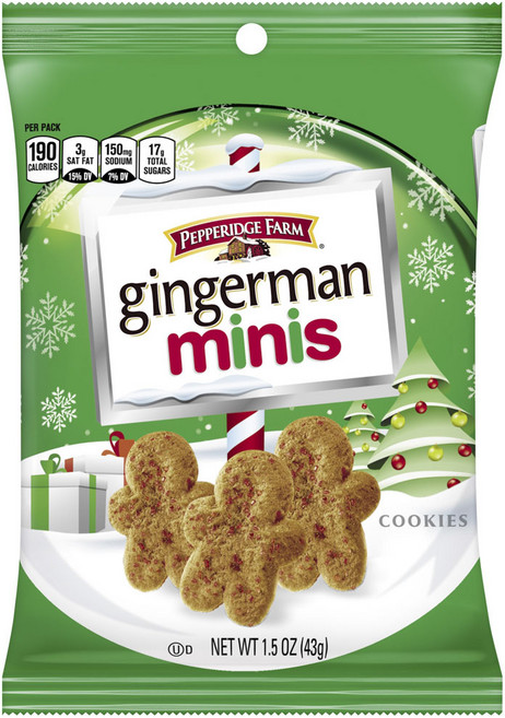 페퍼리지팜 진저맨 미니 쿠키, 1개, 43g