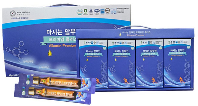 마시는 알부민 프리미엄 플러스 L 아르기닌 타우린 비타민C 마가목 난백알부민, 1박스