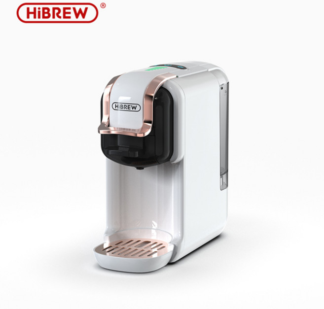 HiBREW 멀티 캡슐 커피 머신 핫콜드 DG 카푸치노 Nes 소형 캡슐 ESE 포드 그라운드 커피 카페테리아 5 인 1 20Bar H2B, EU, H2B WH, [105] H2B WH