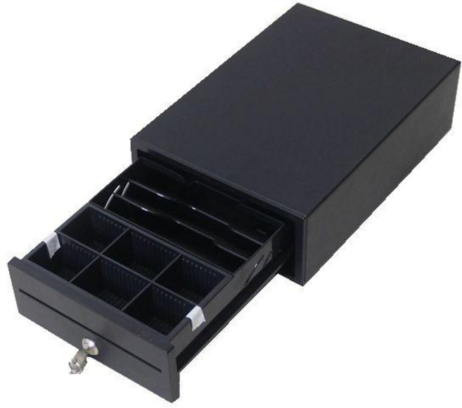 푸쉬형 서랍형 캐쉬박스 돈통 개인금고 카운터 금전함 포스기 현금 보관함, D. 미니 블랙 208x300x100mm