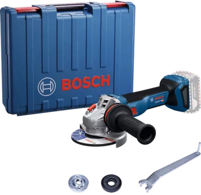 Bosch 博世 GWS 18V-11 S 充電式砂輪機, 1個, 主機+8.0單電池+充電器+提箱,加購PRO Metal 砂輪片