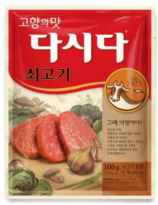CJ제일제당 쇠고기 다시다, 100g, 24개