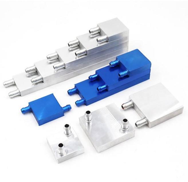 냉각판 헤드 쿨링 쿨러 열교환기 수냉 블록 수냉식 치과용 아이스 패드 쿨링센스, (40x40cm) 알루미늄실버 평면, 1개