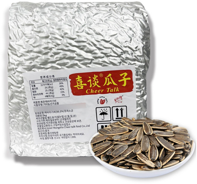 (농부마을 콩사랑) 내몽골 볶은 해바라기씨 알이 크고 고소한 간식 오리지널맛 중국식품 꽈즈, 5kg, 1개
