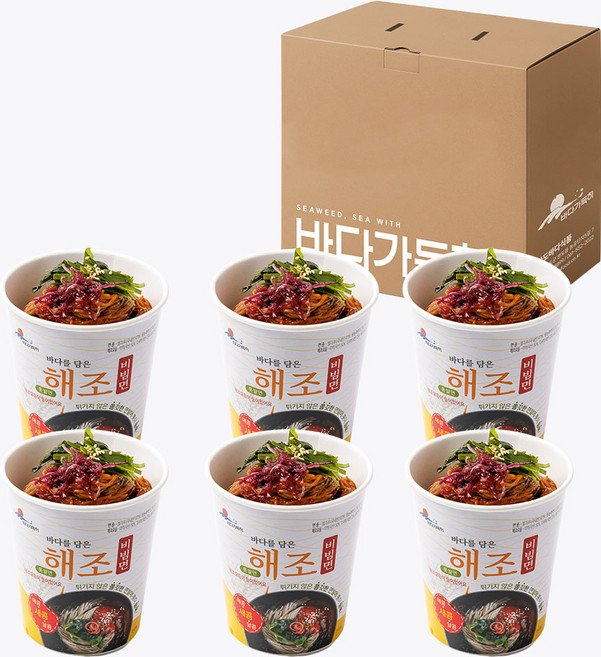 바다가득히_바다를담은 해조비빔면 6개입, 6개