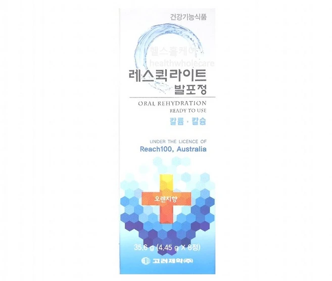 레스퀵라이트 발포정 8정/ 전해질 수분보충, 1개, 8정 - 쿠팡