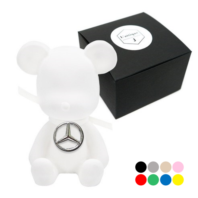 라띠크제이 차량용방향제 석고방향제 벤츠 외 36종, 레드+클린코튼, 1세트