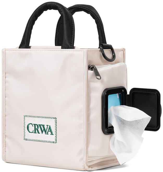 크르와 강아지 산책 타이니백, 크림, 1개