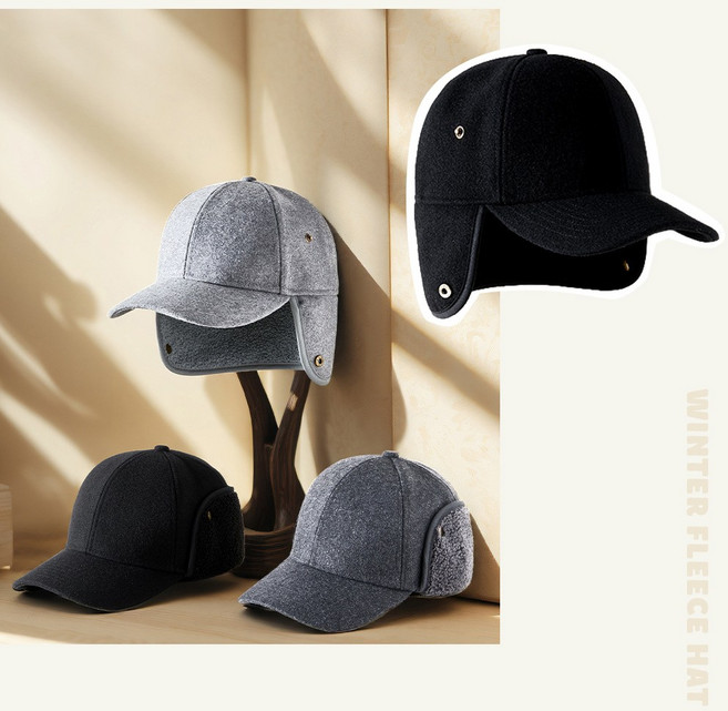 따뜻한 겨울 기모 모자 작업모 방한모