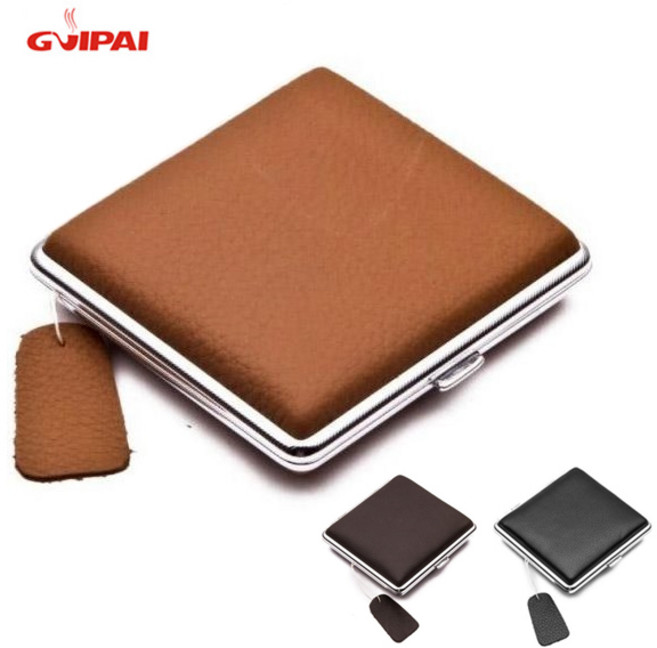 원터치 고급 소가죽 담배케이스 천연가죽 일반형 20개비수납가능