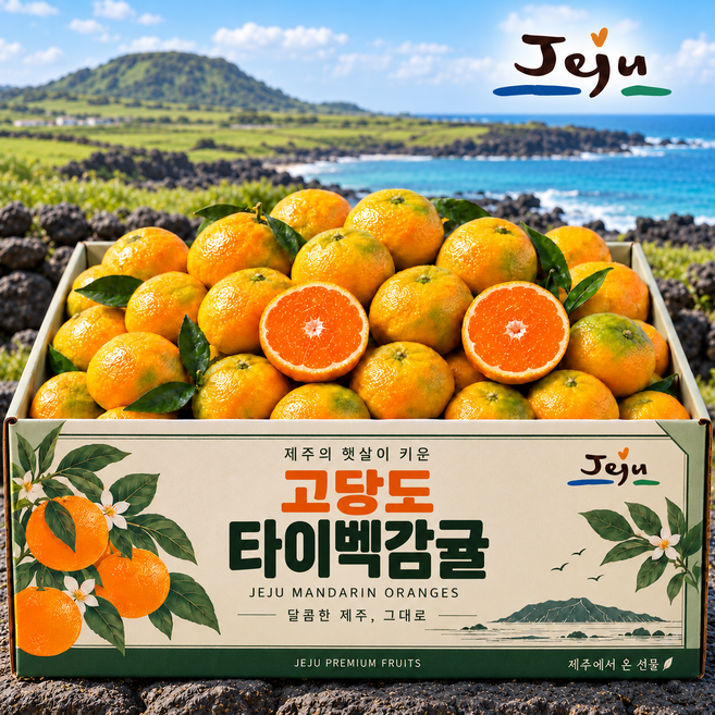 [하루100박스]최대15brix 고당도 제주 타이벡감귤, 1박스, 5kg