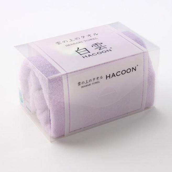 HACOON 今治毛巾 34x80cm 100%純棉 柔軟親膚, 1個, 薰衣草紫81, 薰衣草紫81