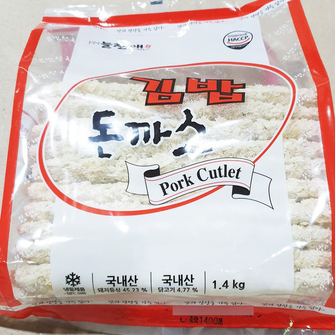 돈까스(70g x 20) 1.4kg 등심 김밥돈까스 업소용 포크 커틀렛, 70g, 1개