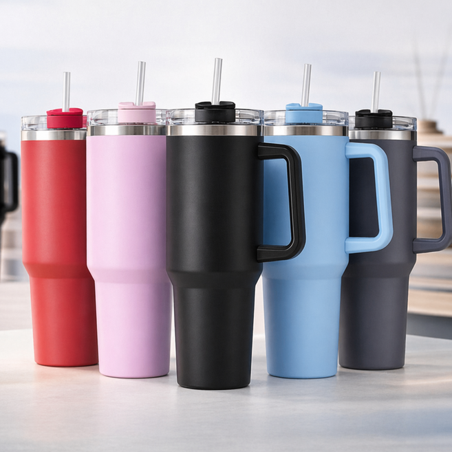 Homemore 건강한 물루틴 대용량 스텐 텀블러 1.2L 손잡이, 1개, 미드나잇 블랙