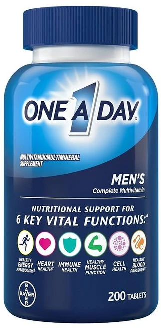 원어데이 남성용 컴플리트 종합비타민 200정, 1개 - 쿠팡