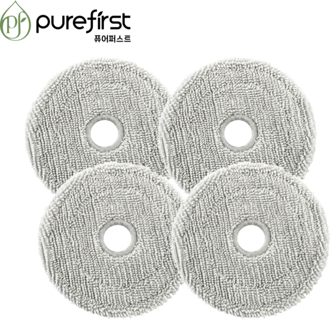 퓨어퍼스트 삼성 로봇청소기 ai 스팀 걸레 호환 전용, 4개, 물걸레