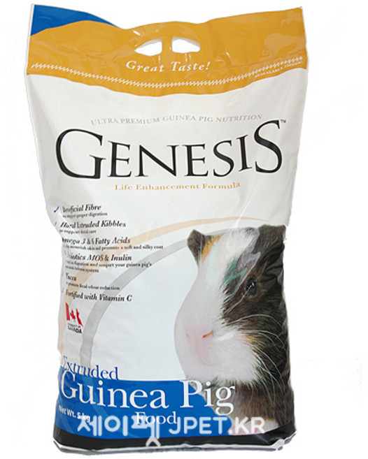 제네시스 울트라 프리미엄 기니피그 사료, 5kg, 1개