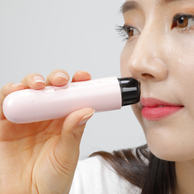 미니 솜털 제모기 휴대용 여성 얼굴 인중 잔털 제거기 저자극 국산, 퓨어화이트