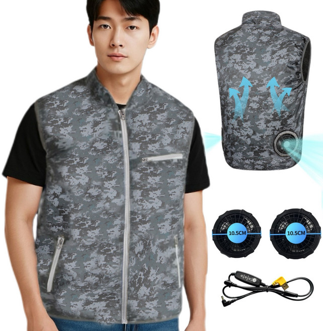 아이스 냉방 선풍기 조끼 여름작업복 K-2-2376