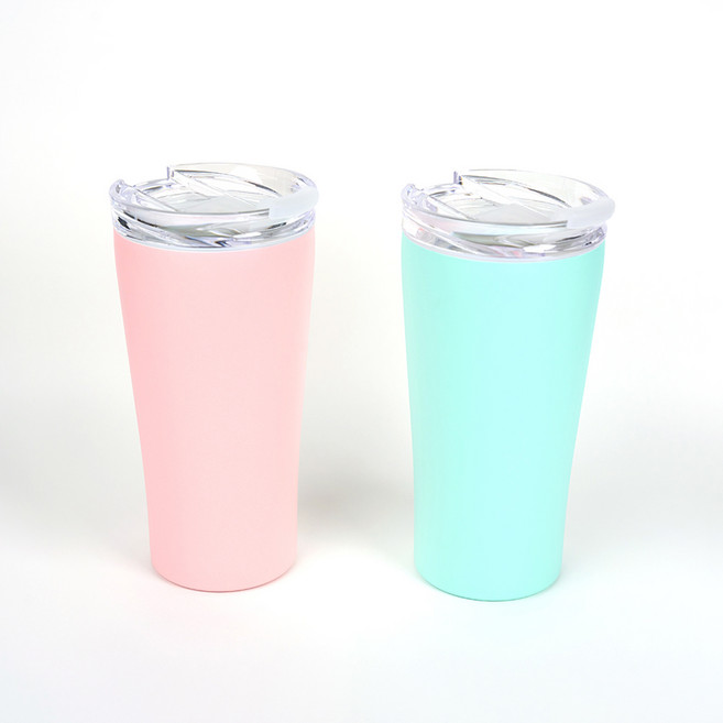 네올라이트 세라믹 코팅 무지 트위스트캡 텀블러, 1개, 600ml, 민트
