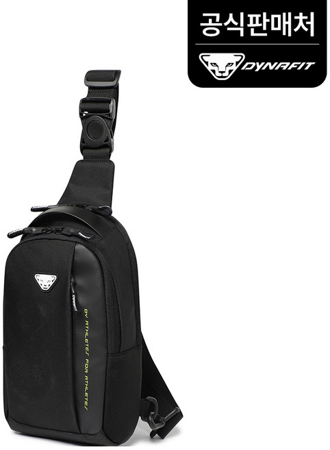[다이나핏 공식] 남여공용 스포츠 트레인 슬링백 스포츠가방 M 슬링백 스포츠가방 힙색 YUA24B25Z1 (, Black