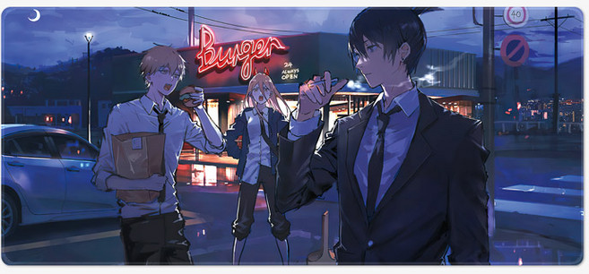 체인소맨 B 2기 극장판 마우스장패드, 05 체인소맨B 2XL(900x400x4mm), 1개