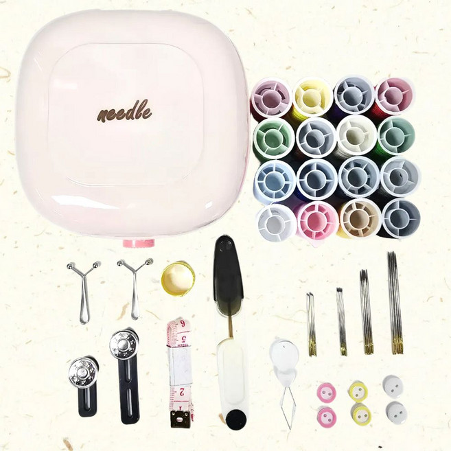 가정용 반짇고리 세트 바지 허리 늘리기 줄이기, 1개, 1. 쉐도우 핑크