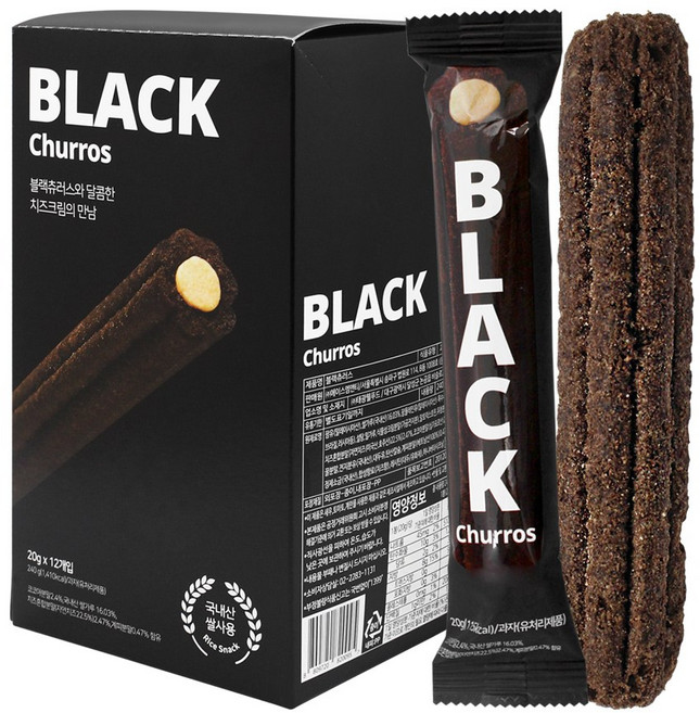 블랙 츄러스 12p, 240g, 1개