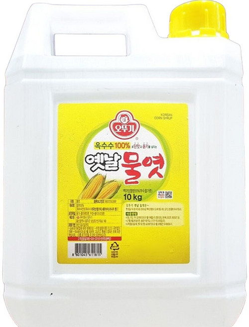 이온물엿 옛날 조청 식재료 흰물엿 오뚜기 10kg 투명 이온 물엿, 1개