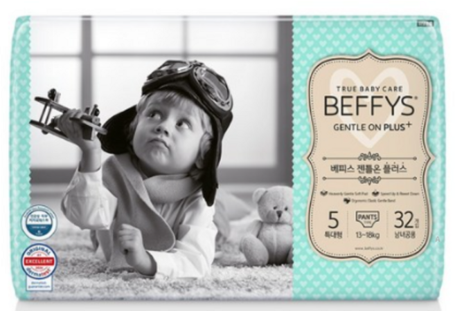 베피스 젠틀온 플러스 팬티형 기저귀 남녀공용, 특대형(XL), 1920매