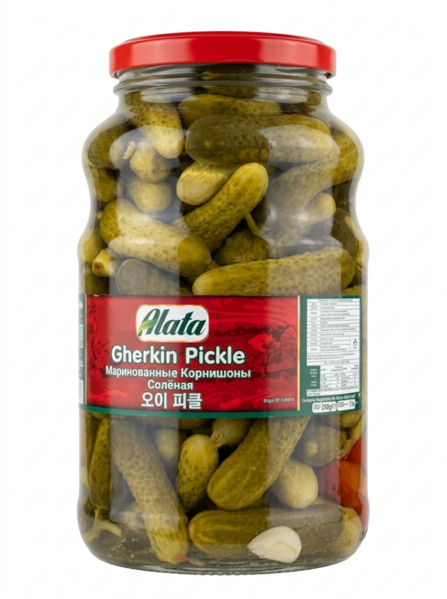 프리미엄 오이피클 2.5kg | 아삭한 식감 은은한 짠맛 업소용 대용량 튀르키예 피클 Premium Gherkin Pickles mid solty Crispy Texture |, 1개