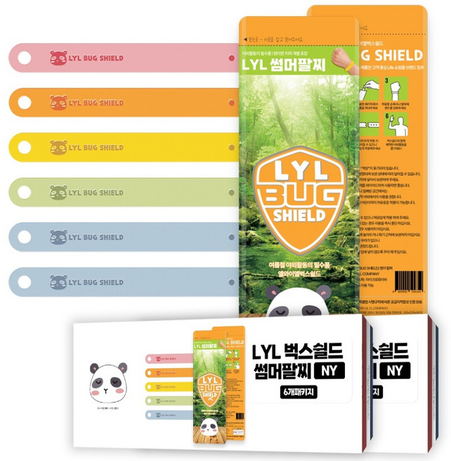 믿추 벅스쉴드NY 썸머밴드 유아성인공용 KC인증, 10g, 12개