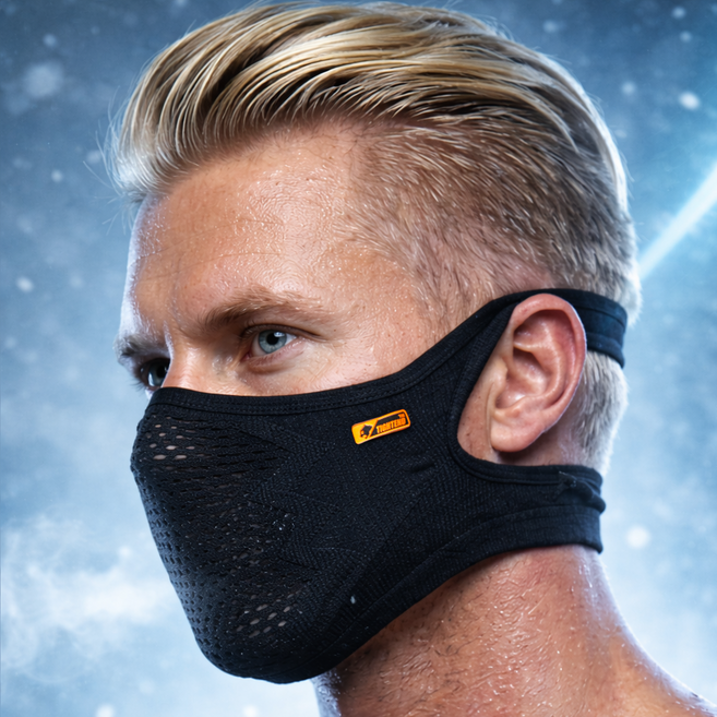 타이트엔드 A4X BLD 백리스 아쿠아 쿨 스포츠 마스크 숏타입, 1개, 블랙