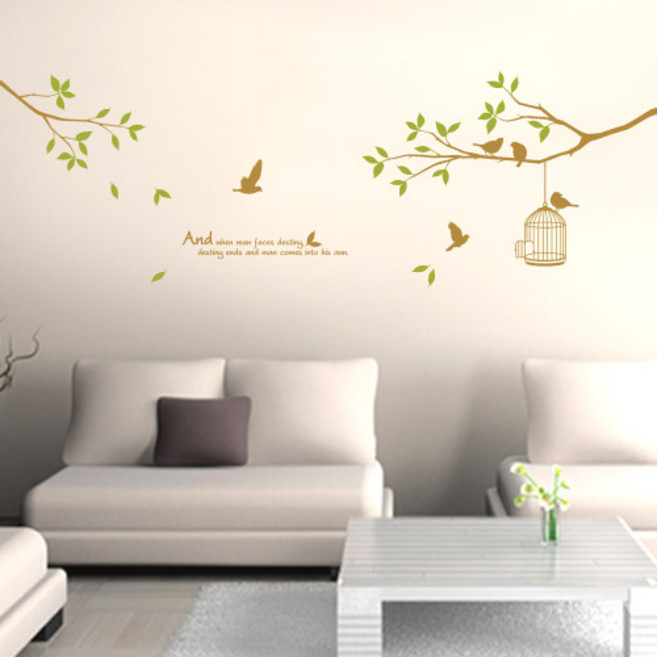 큐데코 셀프인테리어 포인트스티커, 시크릿가든-3(대형) - 브라운