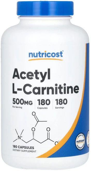 Nutricost 아세틸 l-카르니틴 500mg 캡슐 180정, Nutricost아세틸l-카르니틴500mg캡슐180정, 1개 - 쿠팡