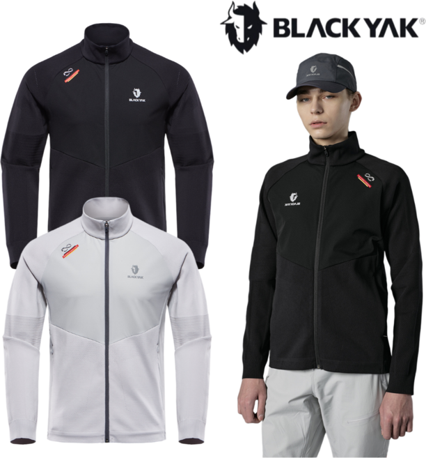 [블랙야크] 남성 DNS E.K 풀집업자켓 봄 간절기 니트 자켓 기능성 1BYJKS2007