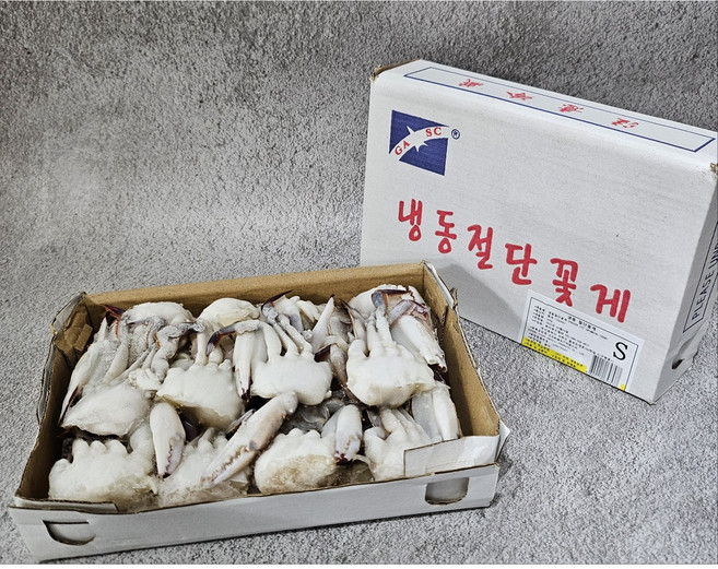 냉동 절단꽃게 M 1박스, 12개, 450g