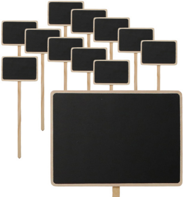 로맨틱노벰버 식물이름표 화분픽, 화분이름표 화분픽 베이직 보드(대) 12개입