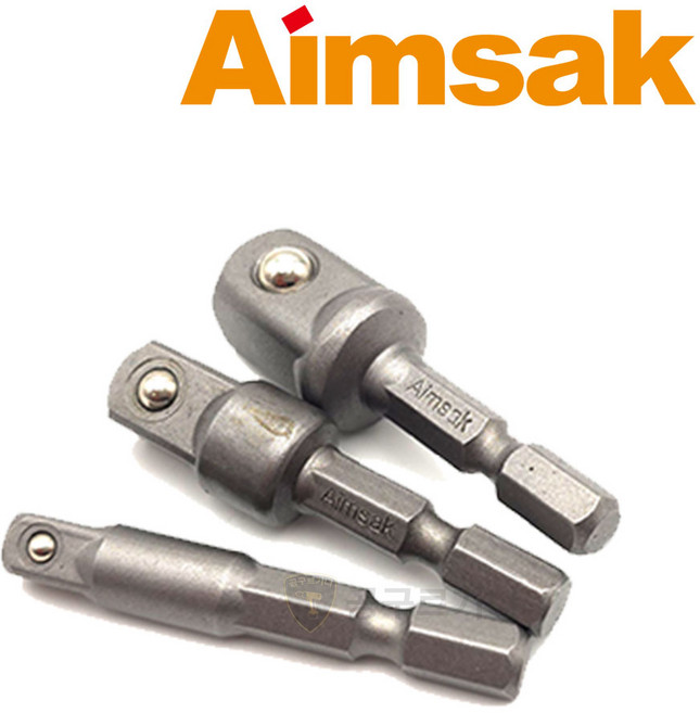 아임삭 육각 비트 소켓 아답타 복스알 연결대 12.7mm 9.52mm 6.35mm 3종세트