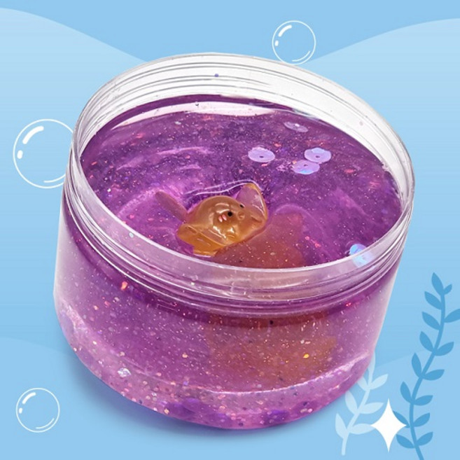 가오리 야광슬라임 바다생물 생일답례품 크리스마스선물, 1개