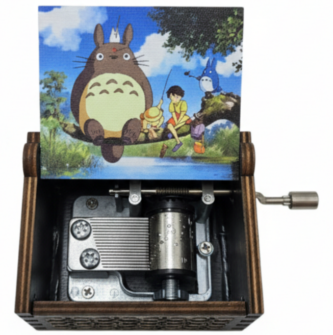 이제는 토토로 시대 힐링 오르골 뮤직박스, 블랙, 1개