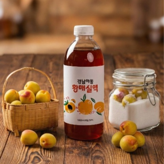 [팔톤상회] 잘 익은 황매실로 만든 매실액, 1개, 1L