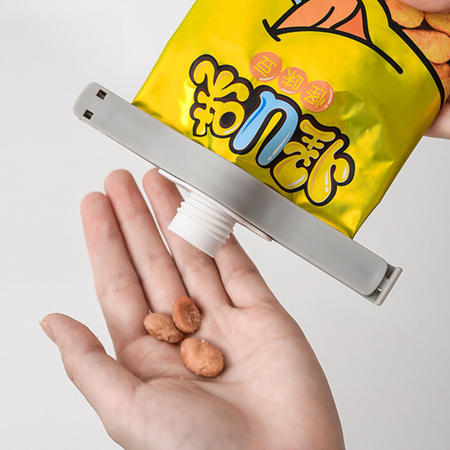 가루날림 다용도 밀봉클립 집게 밀가루 세제 캡 뚜껑 흘림방지, 1개