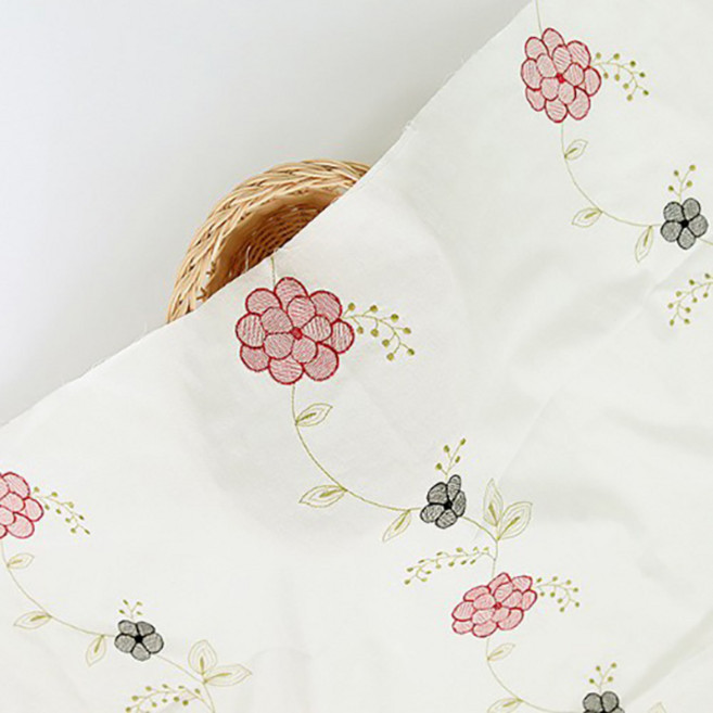 쏘잉스 / 면20수 광목 자수원단) 송송플라워 CF8, 1개